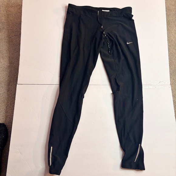 Nike Women Running Tights Vent Ankle Zip Leggings M Nike Running Nike L - Picture 4 of 16